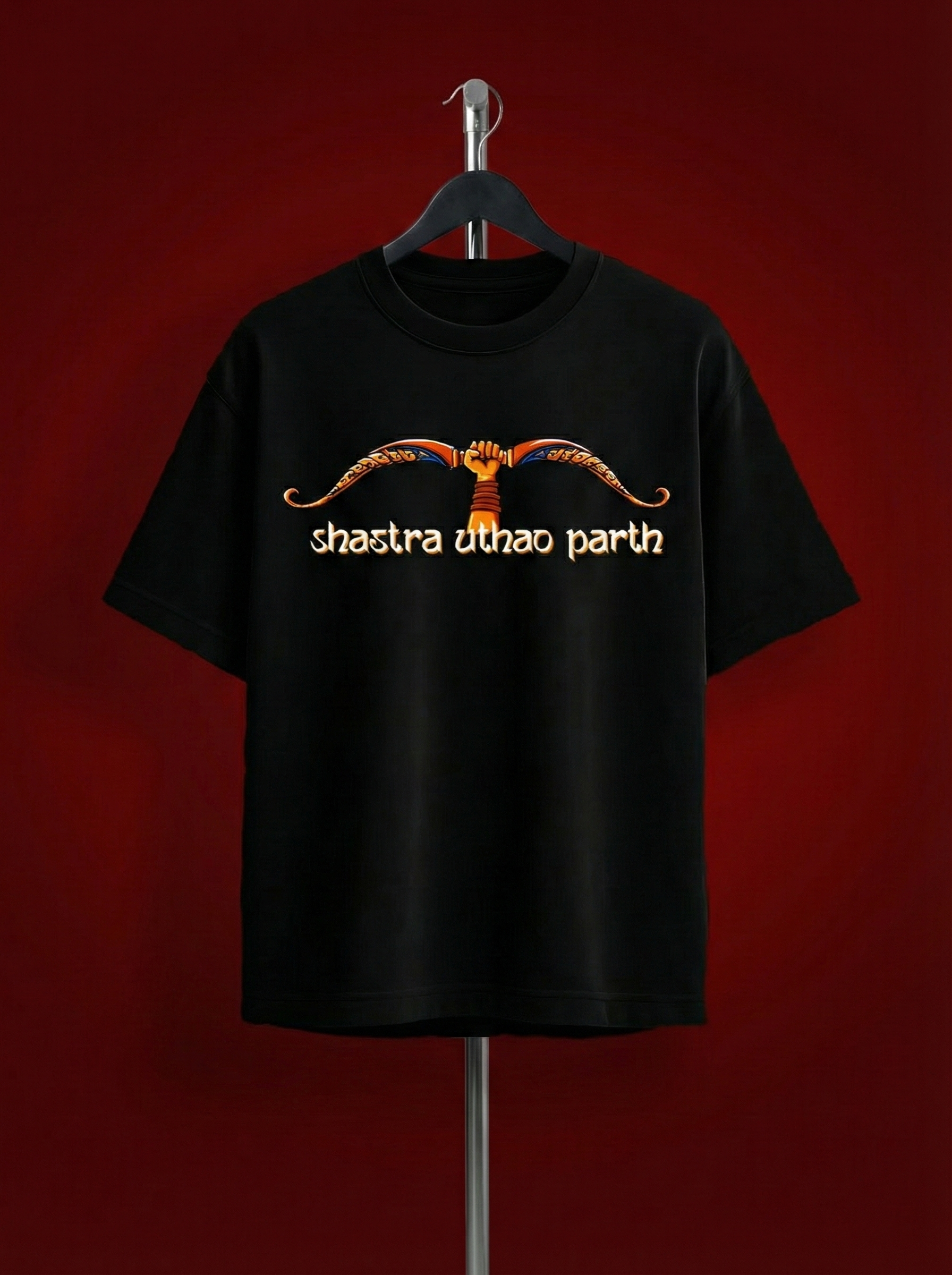 Arjun Gandiva Black Oversized T-Shirt