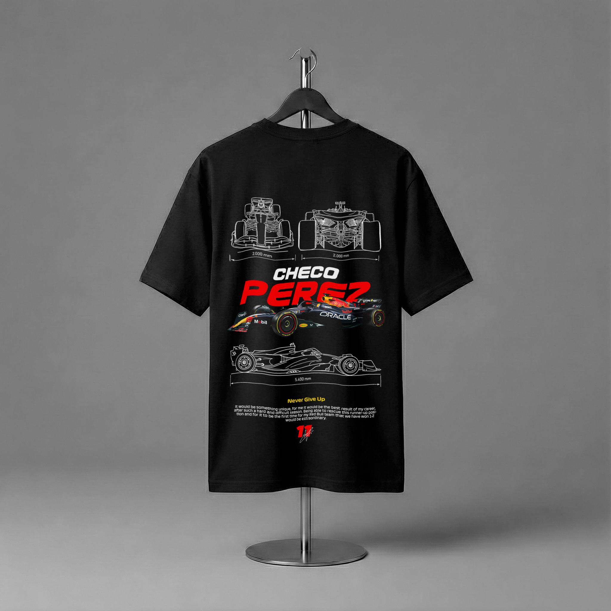F1 Black Oversized T-Shirt