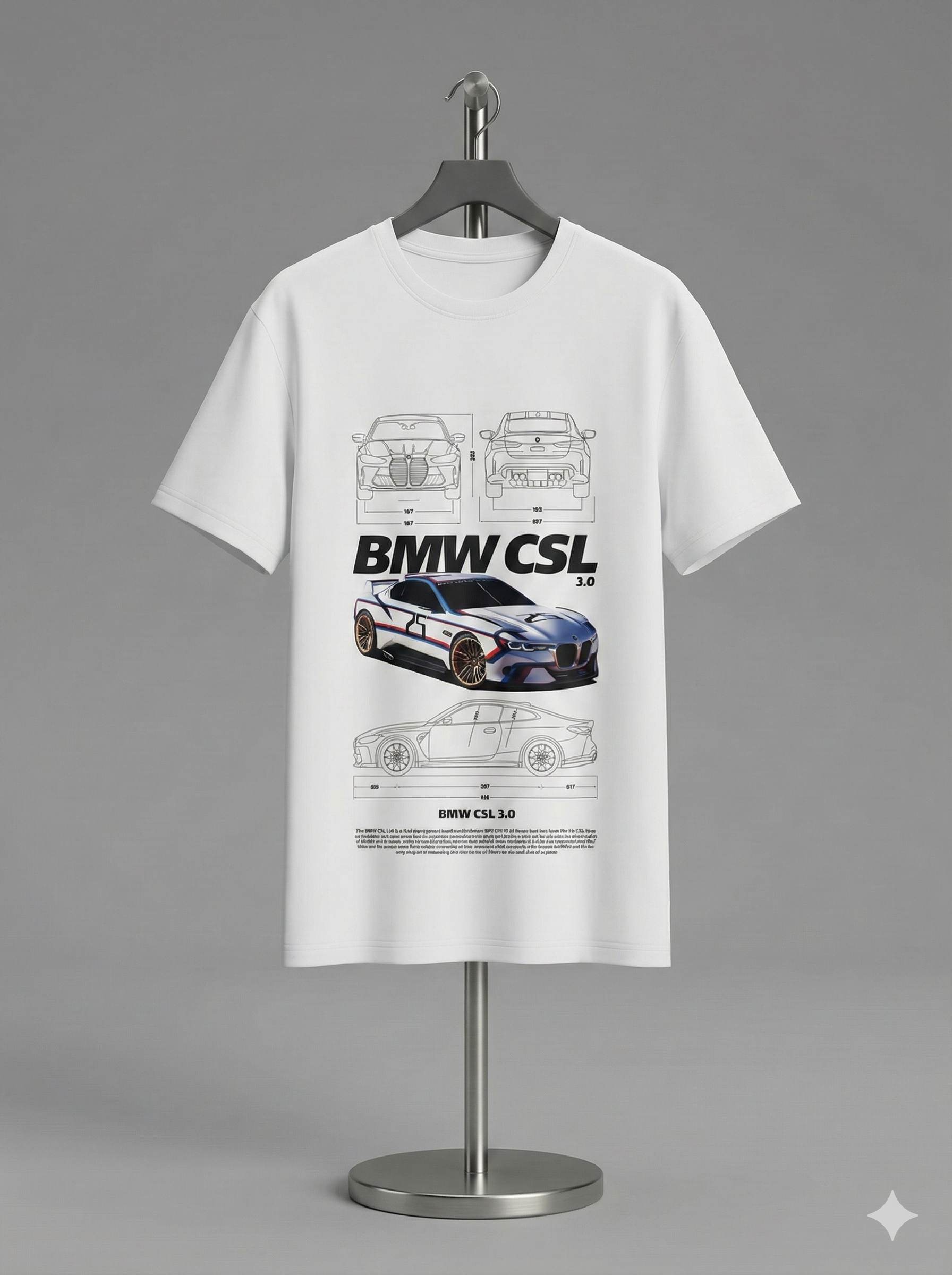 BMW White Oversized T-Shirt